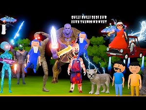 Gulli Bulli Dadi Aur Thamos Mr Meat All Parts | Gulli Bulli Tung Tung | Horror Story | Alien Cartoon