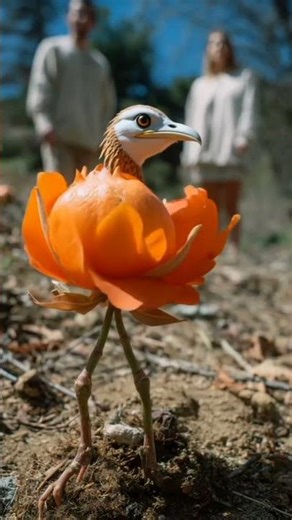 🌸 Bird Looks Like a Flower but Walks with Its Feet | Nature’s Hidden Beauty 🐦✨