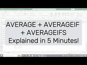 Master Excel AVERAGE Functions (AVERAGE, AVERAGEIF, AVERAGEIFS + IFERROR) | Step-by-Step Guide