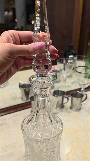 This Vintage Crystal Decanter Catches Light Perfectly