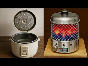 No electricity, no gas... Yet still heats forever | homemade 3-in-1 heater using rice cooker 🔥