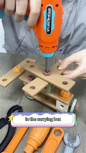 So cool!  My child can’t stop “repairing” everything in the house! ️❤️ From twisting screws  to assembling parts 里, this hands-on playset turns learning into endless fun!  易 Encourages creativity & problem-solving   Safe, durable tools made for little hands   Perfect for pretend play — fix, build, and imagine!  A fun & educational birthday gift every kid will love! ✨ | FunNest Kids | Facebook