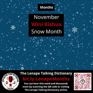 12 reactions | Lenape language lesson for this week! Are you ready for the cold weather? It's the perfect season for staying cozy inside and learning to speak Lenape by using the Lenape Talking Dictionary. Click the link to access! https://www.talk-lenape.org/detail?id=11159 | Delaware Tribe of Indians | Facebook