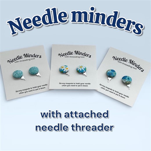 Magnetic Needle Minder Set of Two With Threader Sewing Tool Gift - Etsy