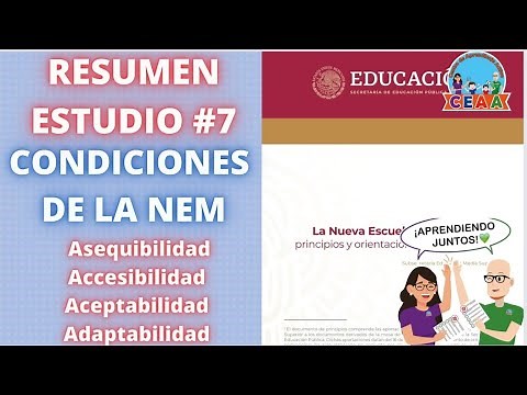 CEAA RESUMEN Condiciones NEM Asequibilidad Accesibilidad Aceptabilidad Adaptabilidad