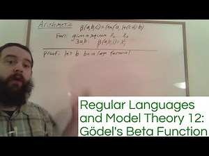 Regular Languages and Model Theory 12: Gödel's Beta Function