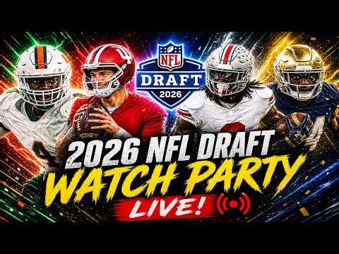 *LIVE* 2026 NFL DRAFT Watch Party & Reaction - FIRST ROUND CHAOS!