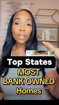 🏚️Top states with bank owned properties! #foreclosure #realestateinvesting #housingmarket