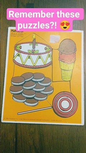 This 1983 Playskool puzzle is so satisfying! 😍 #nostalgia #asmr #asmrtoys #1980s toys #shorts