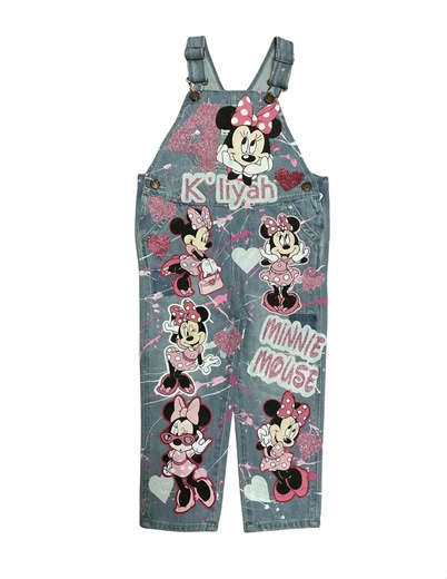 Minnie Mouse Overall Custom - Etsy