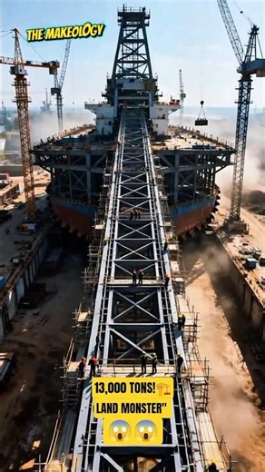 Inside The 13,000 Ton Land Monster: Bagger 288 making process 🏗️🔥 #Shorts