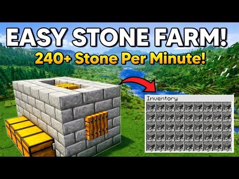 Minecraft AFK Stone Generator - 9,800 per Hour!