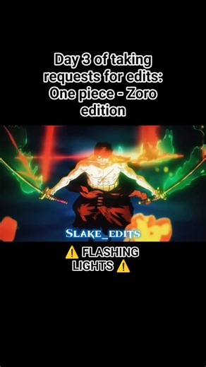 One piece edit - Zoro #onepiece #edit #anime #manga #zoro #zoroedit #onepieceedit #day3 #original