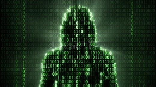 Digital Human Representation from Binary Code, Conceptual Artificial Intelligence Visualization Stock Video - Video of computing, firewall: 455342031