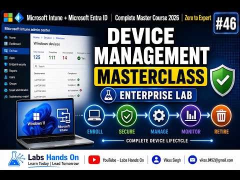 #46 Manage Windows Devices with Microsoft Intune | Complete Device Lifecycle Management | Full Demo