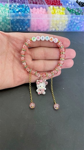 DIY Cute Bracelet Tutorial | How to make easy bracelet #diy #bracelet #viral #shorts #craft #fyp