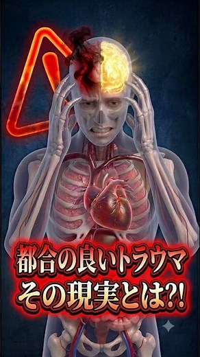 【衝撃】「トラウマ」がオジサンとイケメンで変わる身体の仕組みとは #science #雑学 #ショート動画 #トラウマ #脳科学