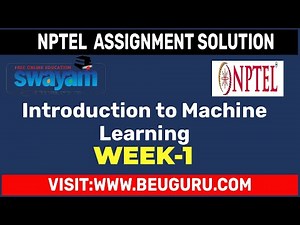 Introduction To Machine Learning Week 1 Assignment 1 Solution | NPTEL | Swayam |