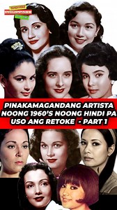 1.8M views · 18K reactions | Pinaka Magagandang Mukha noong 1960’s Natural ang Ganda at hindi pa uso ang Retoke Part 1 | Showbiz Philippines | Facebook