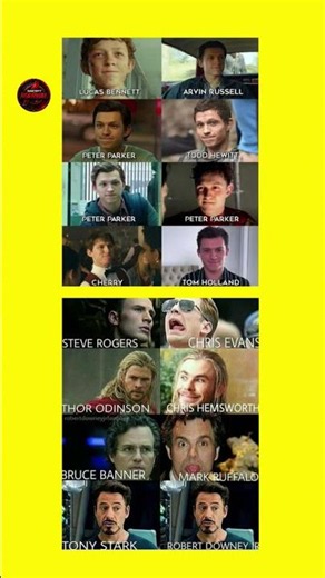 Marvel Actors vs Their Iconic Characters 🤯🔥 | Tom Holland, Chris Evans, Chris Hemsworth & Robert