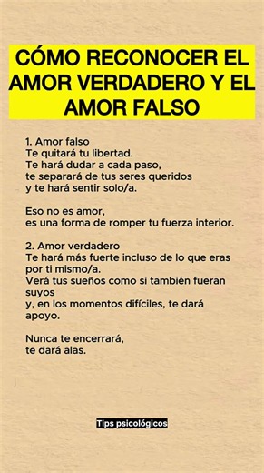 Cómo reconocer el amor verdadero y el amor falso #psicologia