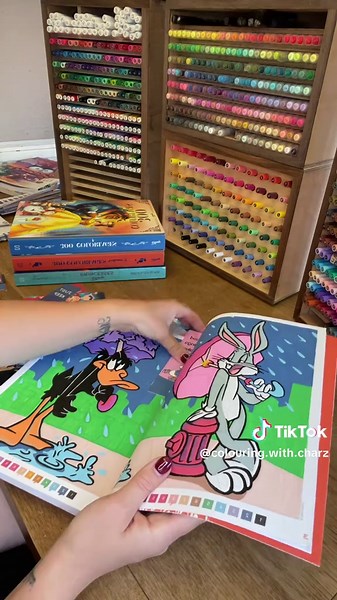 Colouring with Charlotte on TikTok