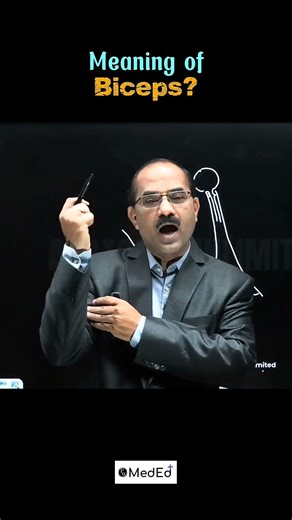 Biceps meaning??#anatomy #pw #drpradeeppawar #science #todayviral #treding#reel #shorts #viralvideos