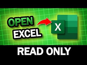 Open Excel File Read Only Using this Trick
