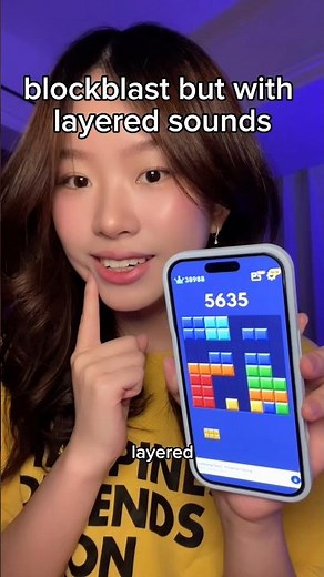 tingly layered sounds on blockblast #blockblast #asmr