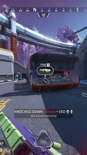 NSANE Octane Solo Clutch ⚡ 3 Kills 1 Knock | Apex Legends #shorts