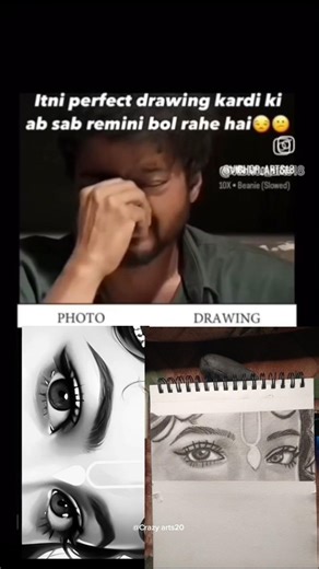 Photo 🆚 Sketch|Crazy arts 20 #shorts #drawing #sketch #art