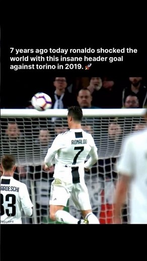 “The Day Ronaldo Shocked the World with THIS Header vs Torino 😳”