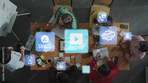 Concept of subscription services provides exclusive digital content. This model offers continuous access, enhancing subscription services with personalized experiences and benefits. Funnel