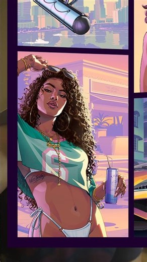 GTA 6 NEW Official Panel Art Explained! Every Character & Story Breakdown 🔥 #gta6 #gta5 #gta