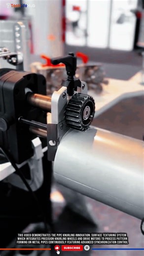 Pipe Knurling Innovation: Surface Texturing System #tech