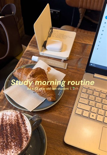 Morning Study in a Cute Coffee Shop | Study With Me for University Students