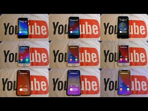 12 Incoming Call iPhones on YouTube