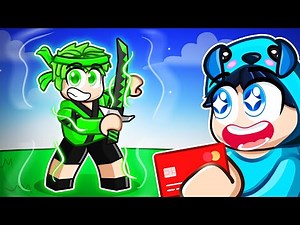 Spending $100,000 To Become The STRONGEST NINJA in Roblox With Crazy Fan Girl!