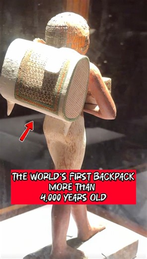 🧳 The Oldest Backpack in the World — Before Fashion Existed Long before global fashion houses, luxury brands, and modern design studios, the ancient Egyptians had already created something shockingly familiar. This statue, dating back more than 4,000 years, depicts a servant carrying what can only be described as a backpack — complete with structure, balance, and clear functional purpose. This is not symbolism. It is not decoration. It is a practical design carved in stone during Egypt’s Old Ki