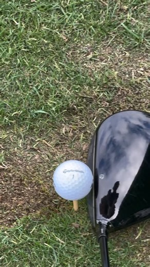 “Aaron Wang getting his driver set up in the middle of the club face. From Aaron’s view at set up it looks as though the ball is in the middle of the club face, but he is looking at the ball diagonally , the ball is teed up and the top of the club is rounded. It’s very difficult to get the ball in the middle of the club face from this view . instead of straight over it like a putt. It is an illusion to where the center of the club is from his view. To fix this, you need to have someone hold the 