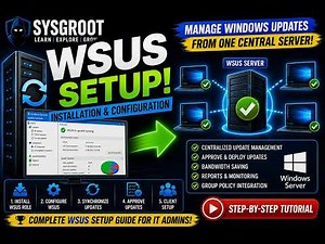 WSUS Installation & Configuration Guide | Windows Server Tutorial
