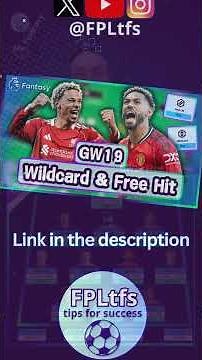 The BEST Wildcard & Free Hit Team | FPL GW19 | Fantasy Premier League 2025/26 #fpl