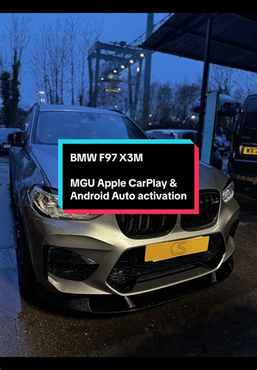 BMW F97 X3M MGU Apple CarPlay & Android Auto activation. Completed all in-house! #csretrofits #retrofits #cars #bmw #x3m