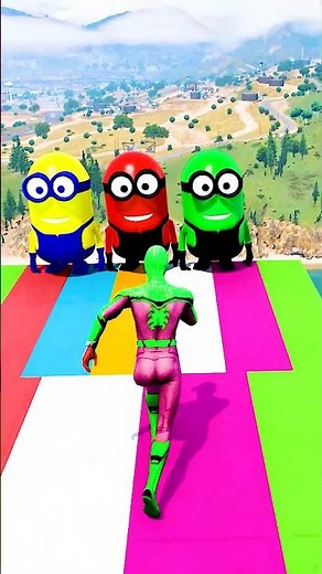 GTA 5 Epic Water Ragdolls | Spider-Man Jumps / Fails ep.13522 #shorts