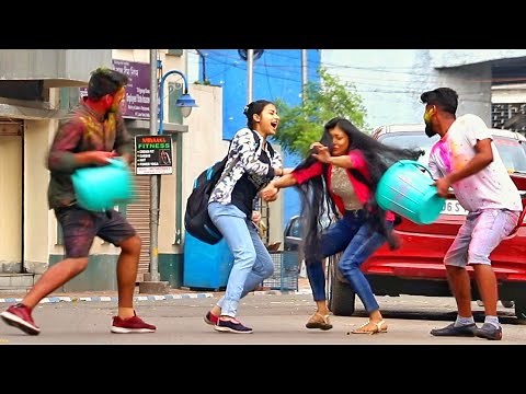 Holi Prank on Girls 😱😱 Holi Special Prank 2020 by PrankBuzz