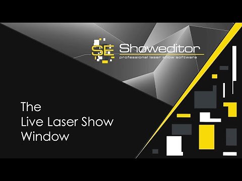 05. Live Laser Show Window - Showeditor Laser Show Software Tutorial Video