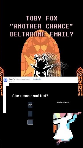 Toby Fox's "Another Chance" Deltarune Email? #deltarune #undertale #tobyfox #gaster #sans #noelle