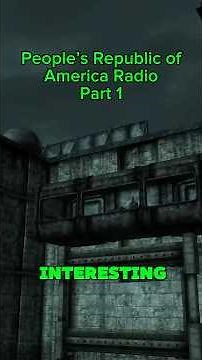 People’s Republic of America Radio: Fallout 3 - Part 1 #fallout #bethesda #gaming #edit