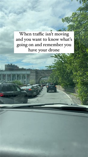 2.6M views · 88K reactions | We were driving around NYC yesterday to get to Long Island and while traffic is always expected in the area, we were completely stopped for a while. Lennon decided to fly the drone over and see what was going on. It turned out to be a motorcycle parade that they completely halted traffic. Fortunately it didn’t last for too much longer, but we sat there for at least 20 minutes. Have you ever done something like this to check out traffic? | Whatrvdoing | Facebook