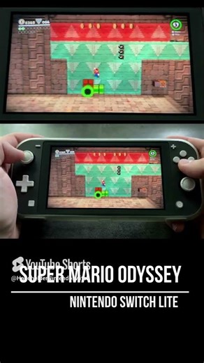 Super Mario Odyssey Nintendo Switch Lite Gameplay - FPS Monitor